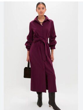 Tuckernuck Pomander Place Dark Winetasting Alessia Maxi  Dress XS